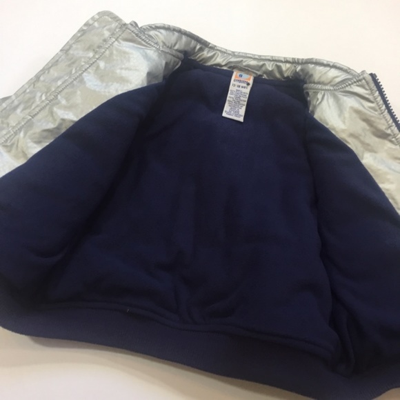 Silver Puffer Jacket by GYMBOREE - Size 12… - Picture 5 of 5